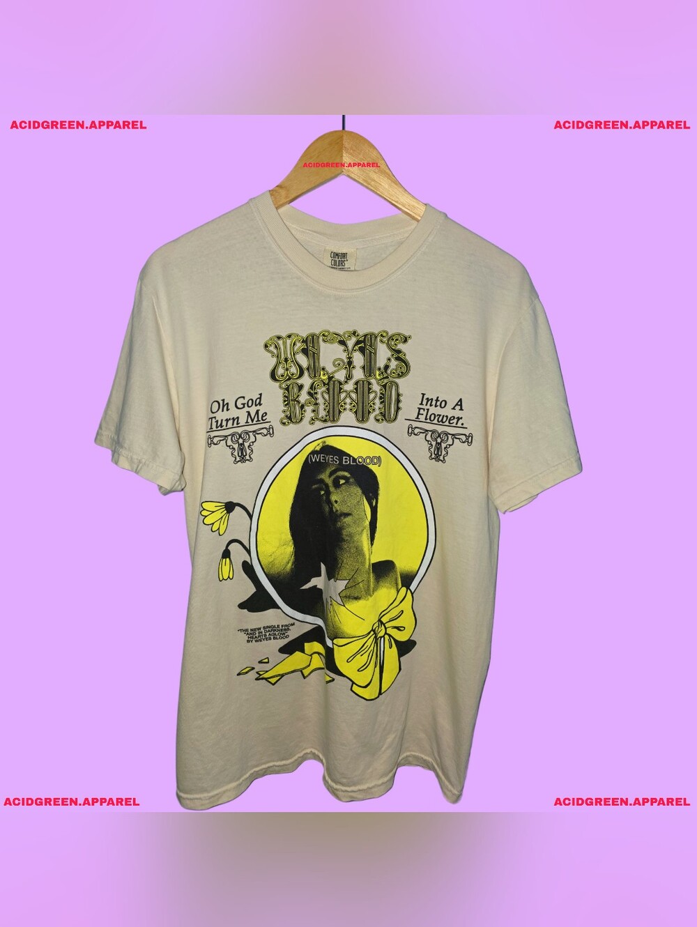 WEYES BLOOD "GOD TURN ME INTO A FLOWER" T-SHIRT
